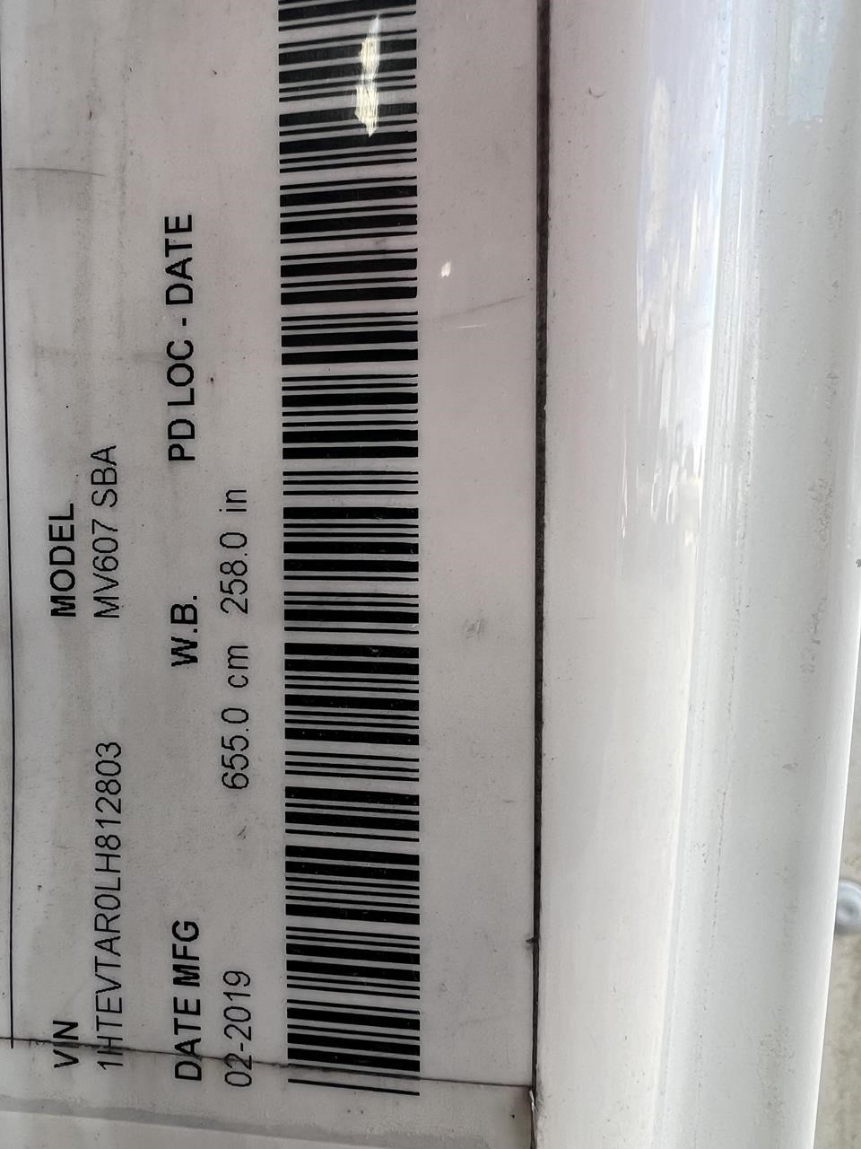 2020 INTERNATIONAL MV 10015931040 2020 INTERNATIONAL MV 10015931040