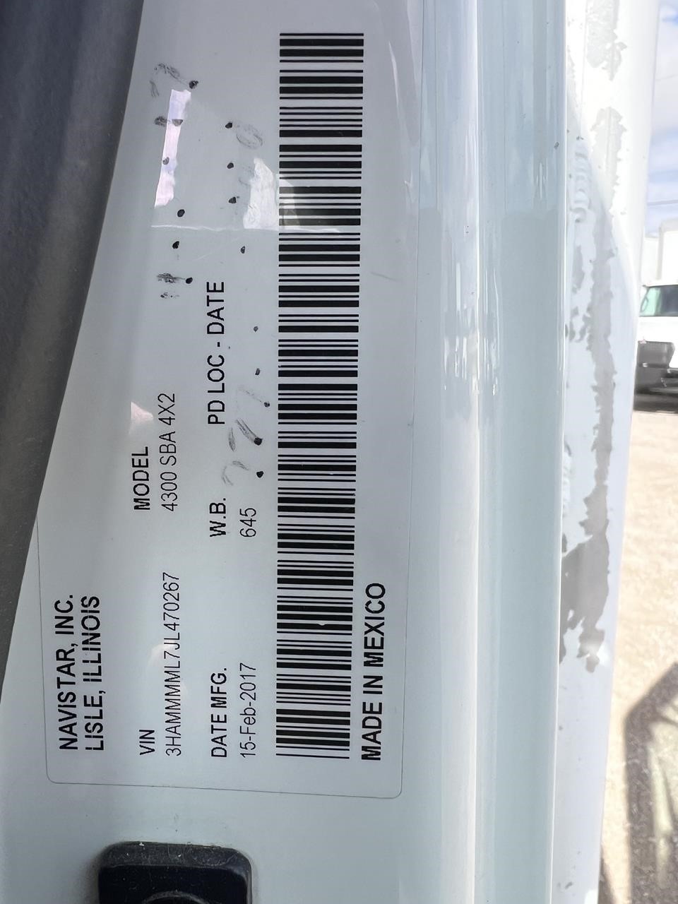 2018 INTERNATIONAL DURASTAR 4300 10015938761 2018 INTERNATIONAL DURASTAR 4300 10015938761