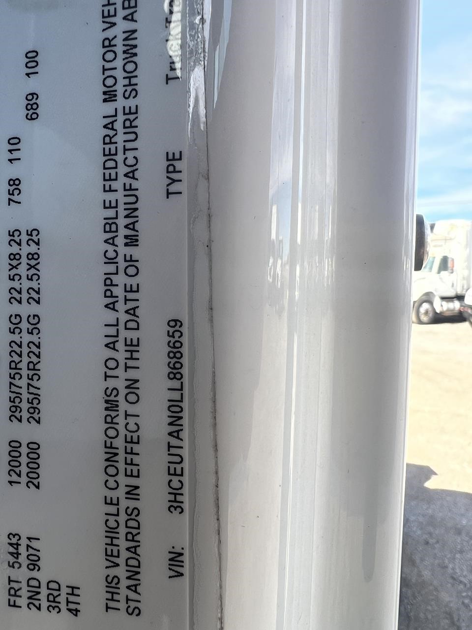 2020 INTERNATIONAL MV 10016531669 2020 INTERNATIONAL MV 10016531669