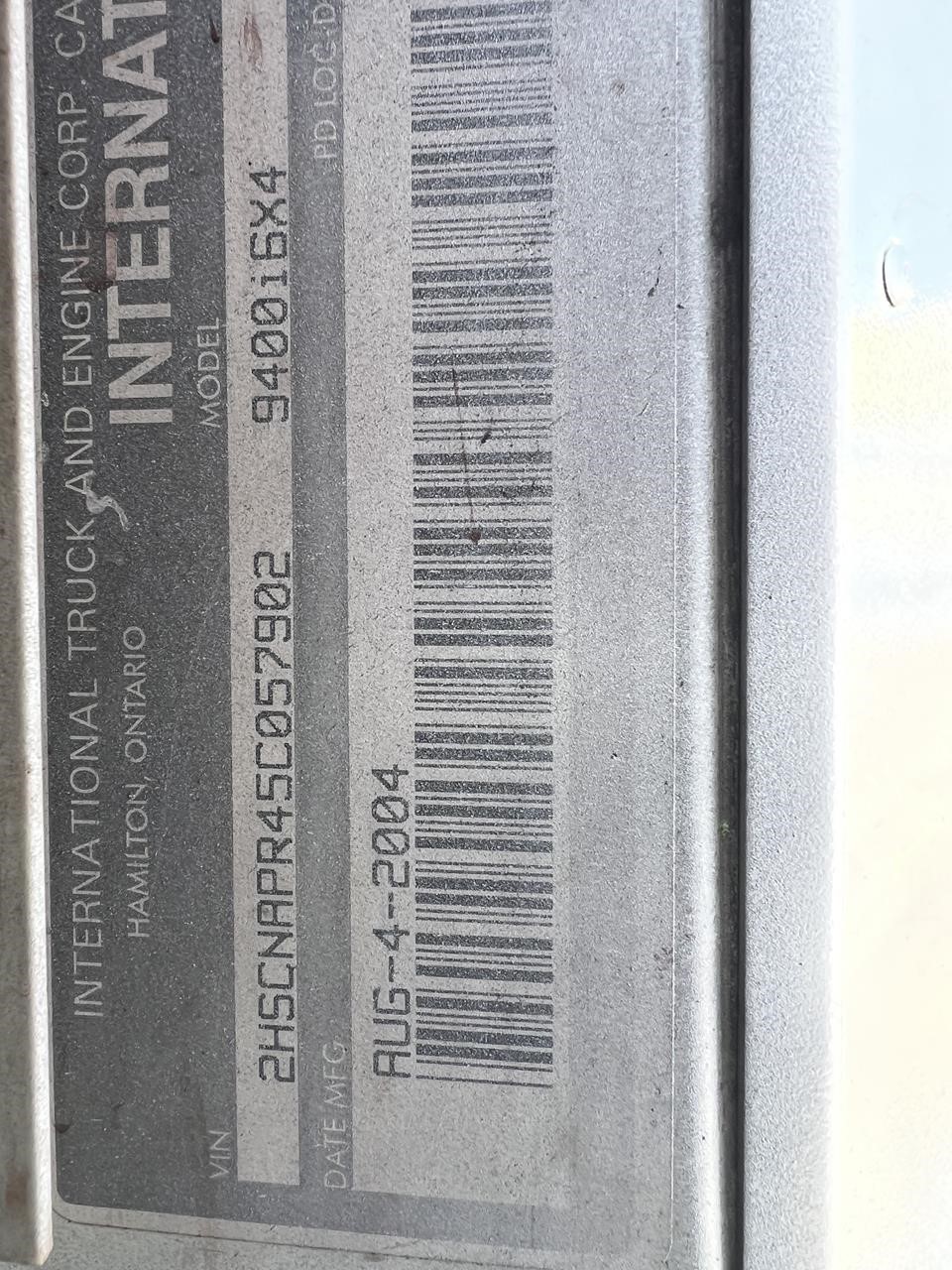 2005 INTERNATIONAL 9400 10021010780 2005 INTERNATIONAL 9400 10021010780
