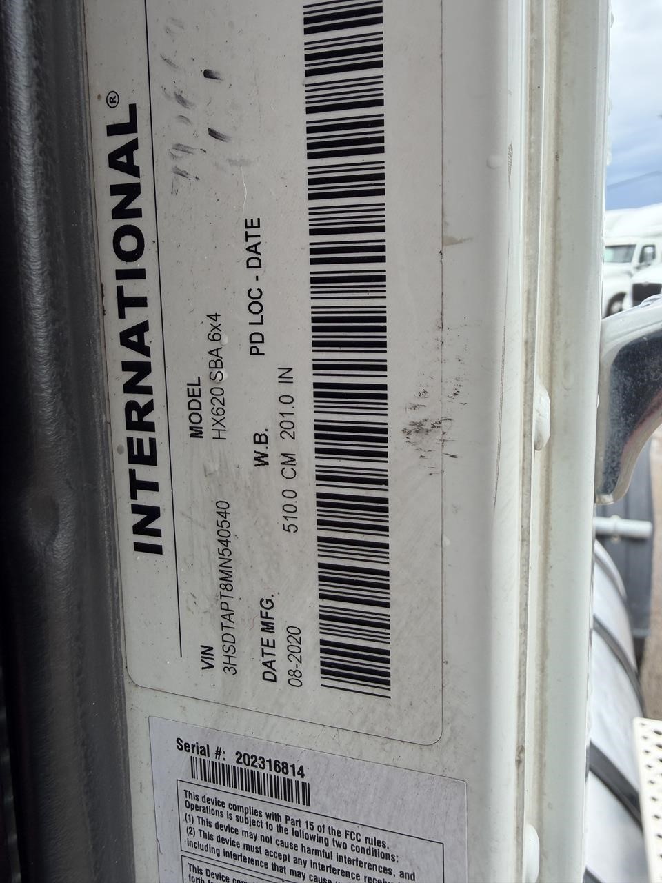 2021 INTERNATIONAL HX 11024534212 2021 INTERNATIONAL HX 11024534212