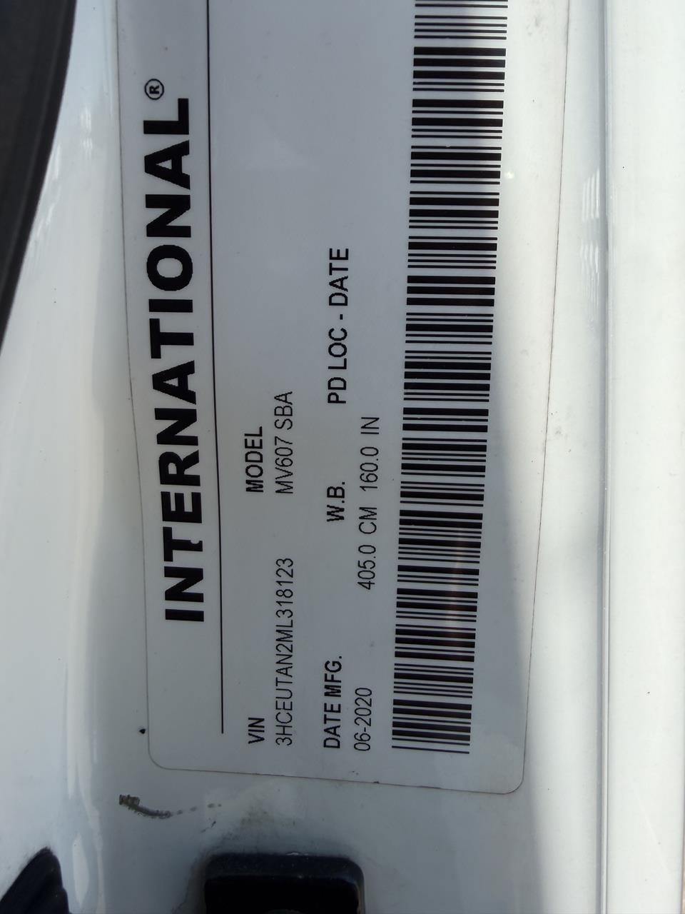 2021 INTERNATIONAL MV 11027117806 2021 INTERNATIONAL MV 11027117806