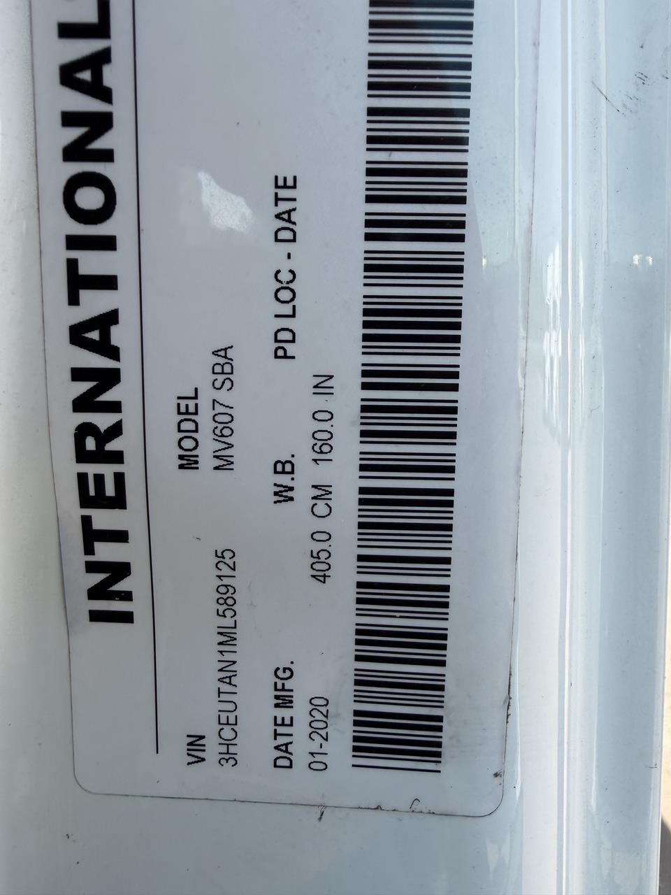 2021 INTERNATIONAL MV 11027118632 2021 INTERNATIONAL MV 11027118632