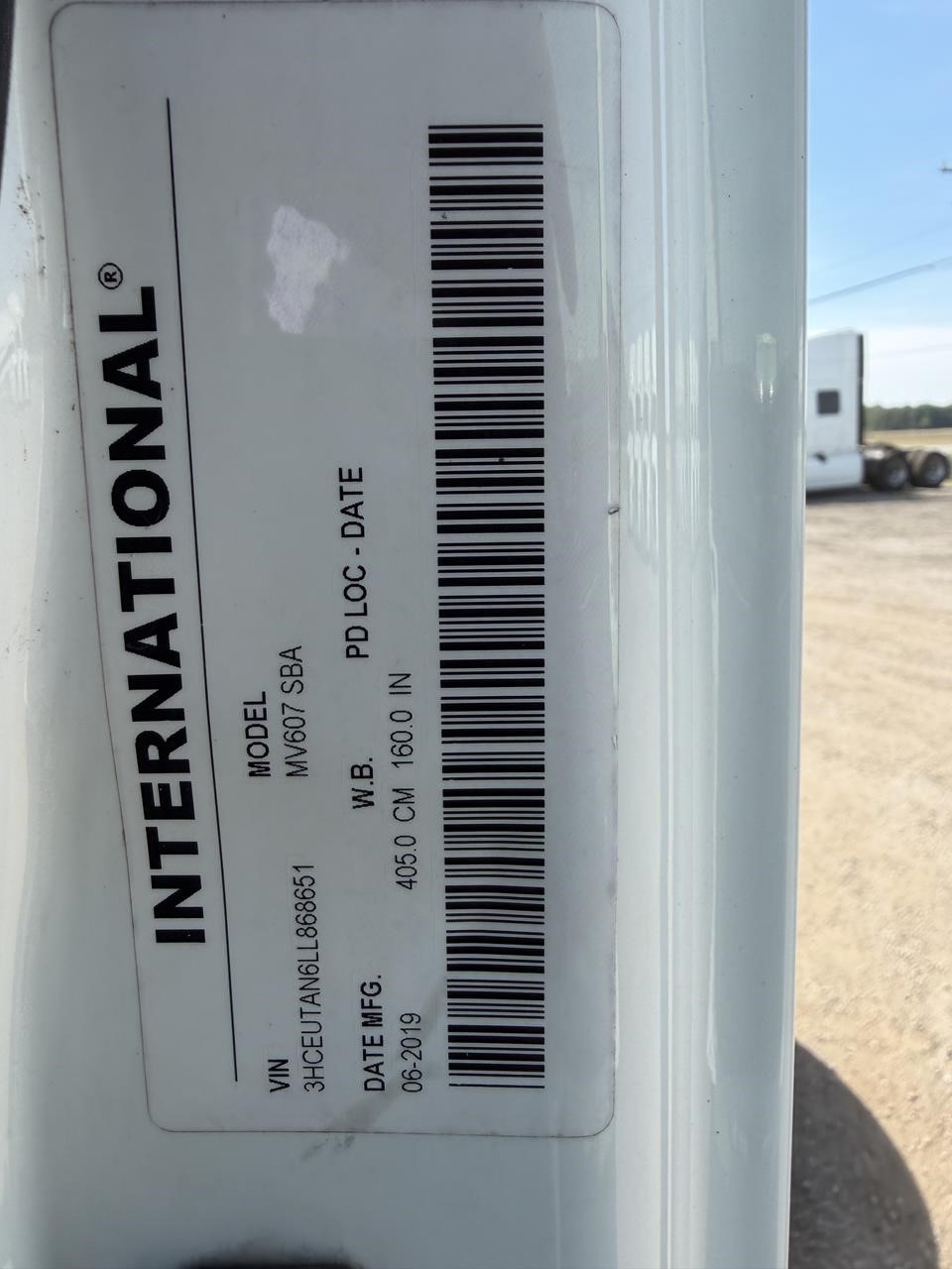 2020 INTERNATIONAL MV 11027121731 2020 INTERNATIONAL MV 11027121731