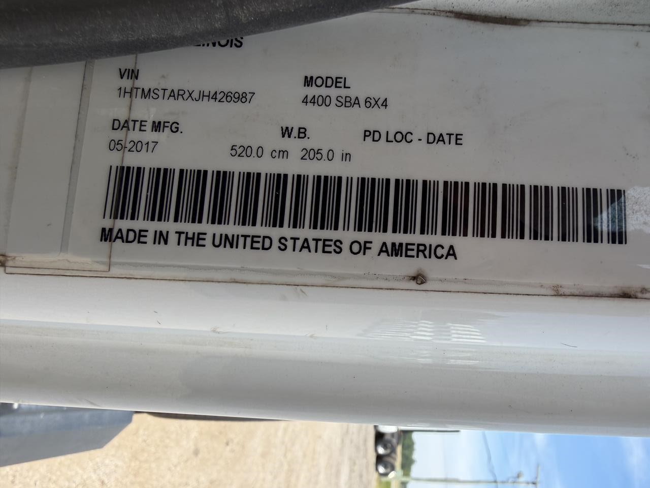 2018 INTERNATIONAL DURASTAR 4400 11027588429 2018 INTERNATIONAL DURASTAR 4400 11027588429