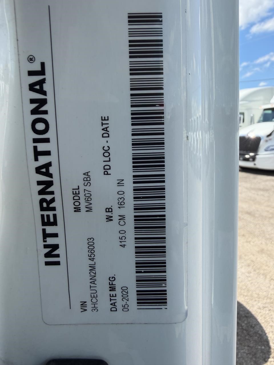 2021 INTERNATIONAL MV 11029799802 2021 INTERNATIONAL MV 11029799802