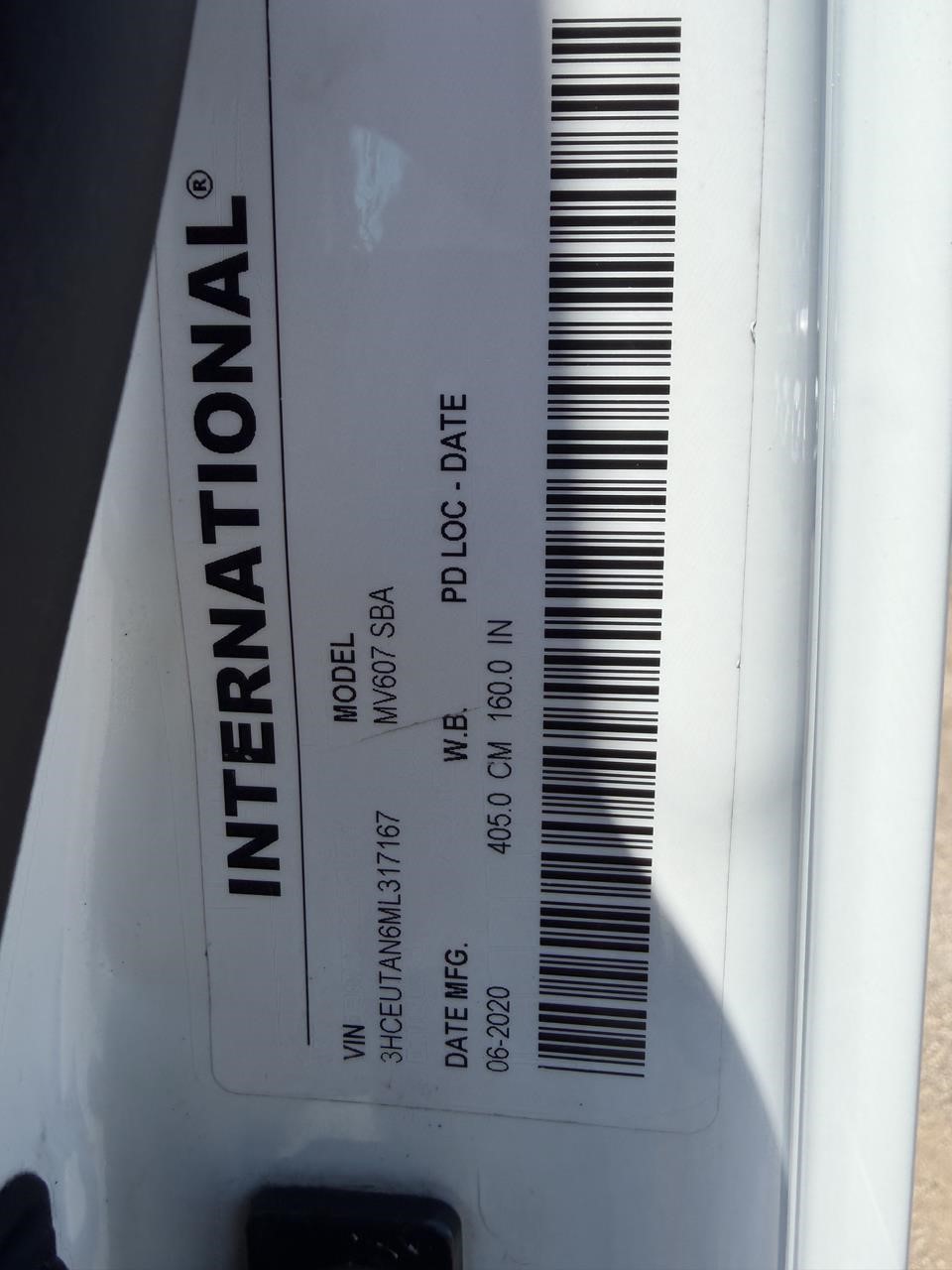 2021 INTERNATIONAL MV 11031065786 2021 INTERNATIONAL MV 11031065786