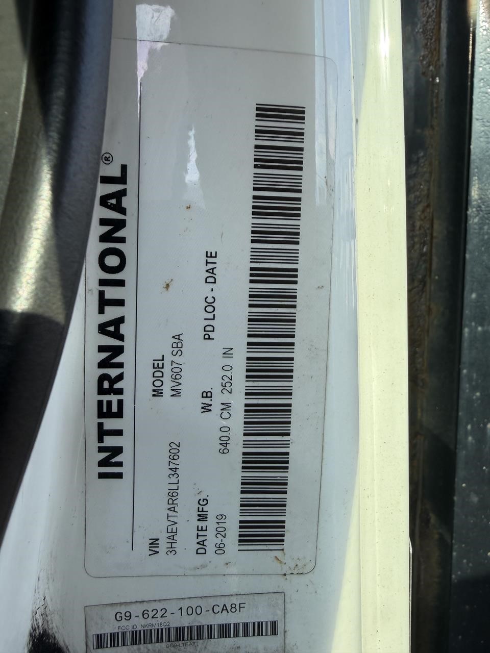 2020 INTERNATIONAL MV 11042695315 2020 INTERNATIONAL MV 11042695315