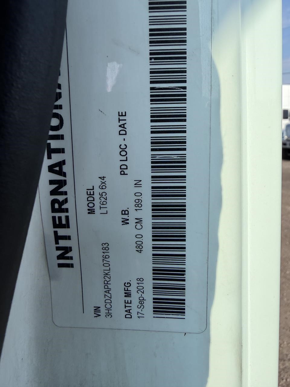 2019 INTERNATIONAL LT 11043980866 2019 INTERNATIONAL LT 11043980866